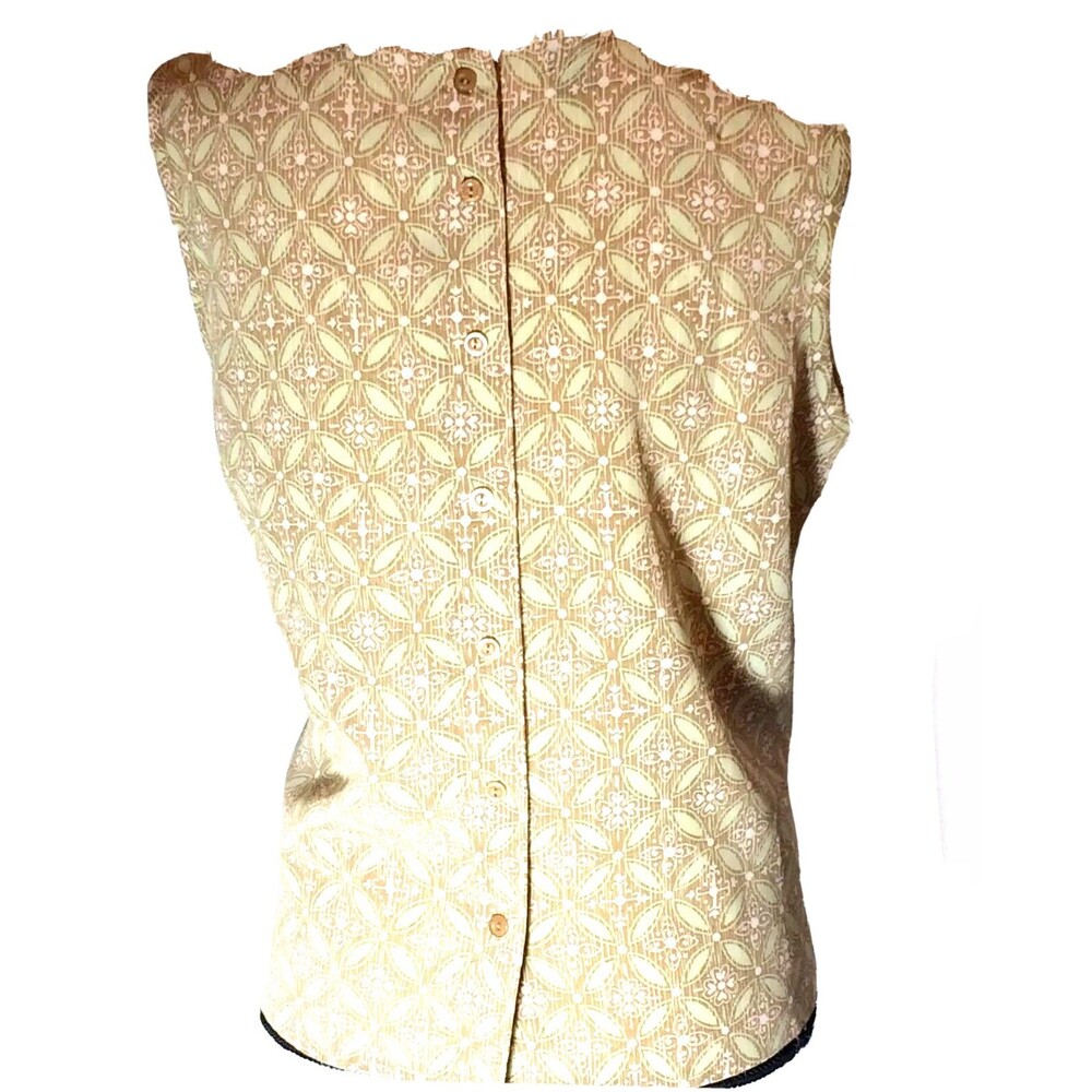 Karen Scott Women Sz L Top Button Back Stylish Sleeveless Women’s Shirt Casual